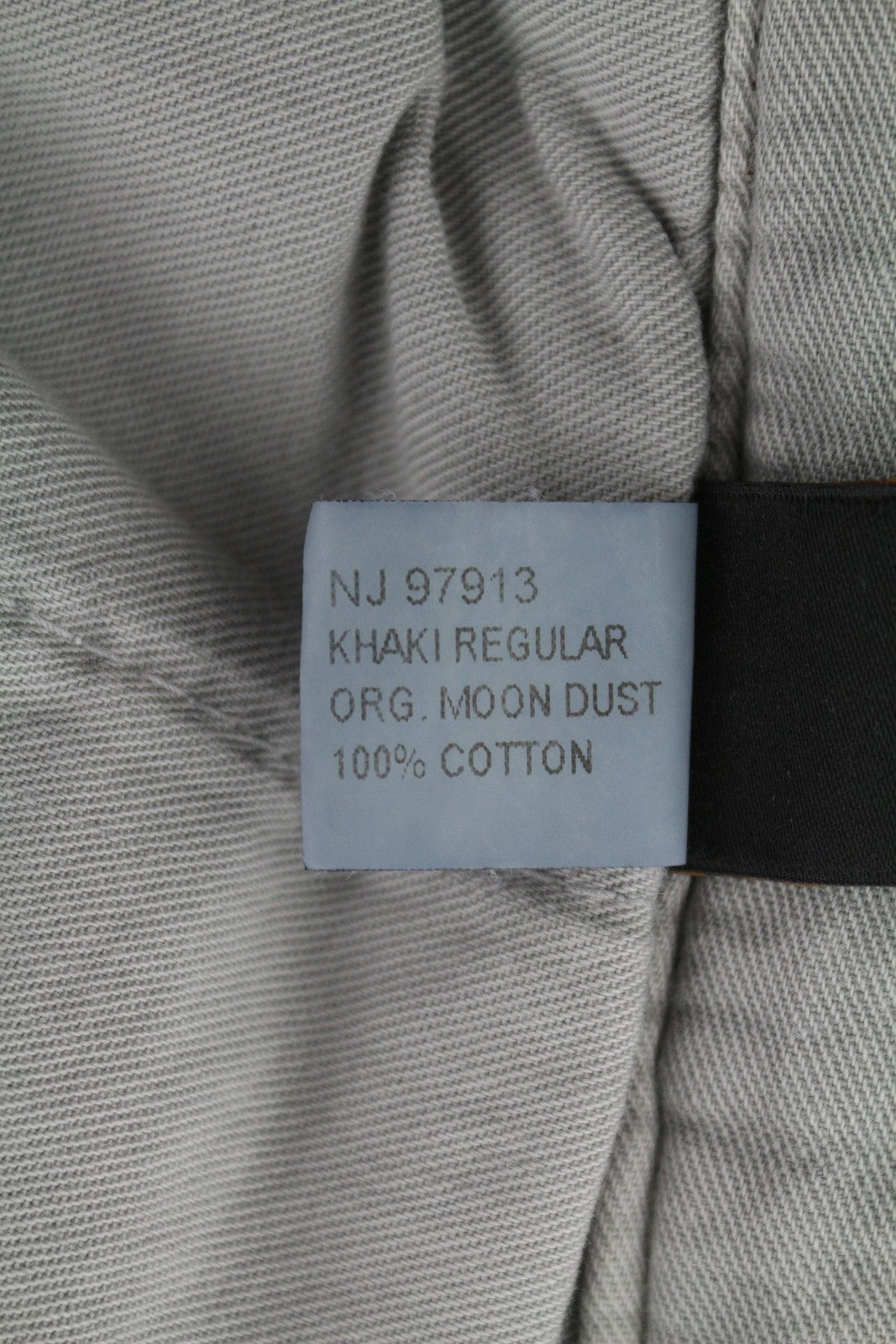 NUDIE JEANS Khaki Regular Men Trousers W32/L34 Organic Moon Dust Distress Chino