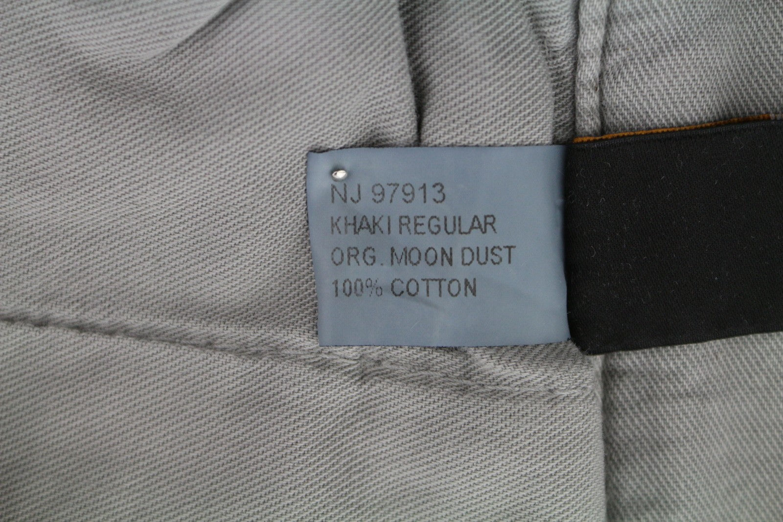 NUDIE JEANS Khaki Regular Men Trousers W32/L34 Organic Moon Dust Distress