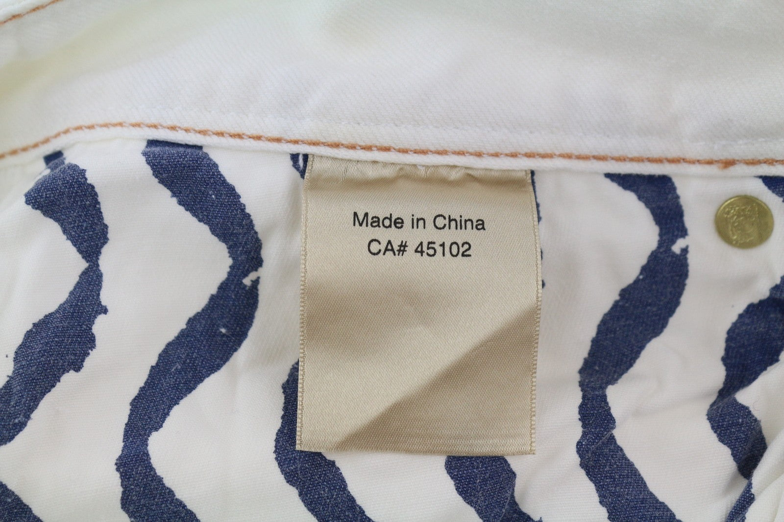 SCOTCH & SODA Ralston Men Jeans W32/L32 White Slim Button Fly Logo Denim