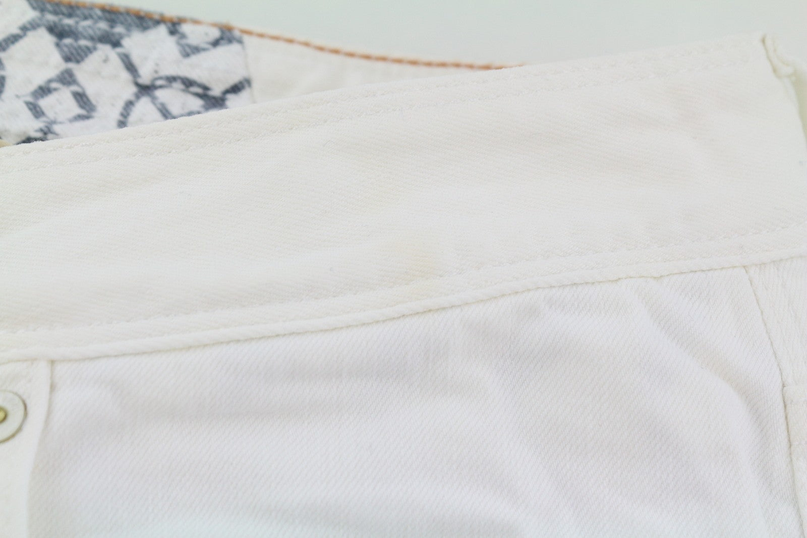 SCOTCH & SODA Ralston Men Jeans W32/L32 White Slim Button Fly Logo Denim