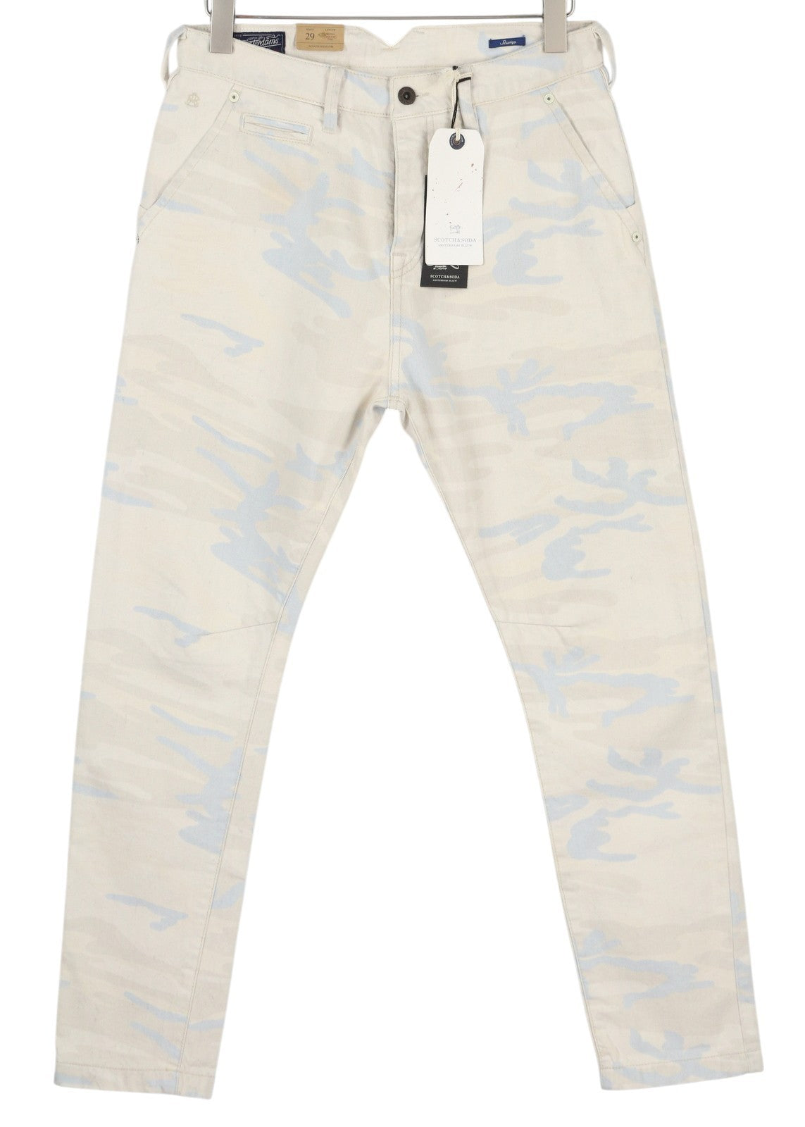 SCOTCH & SODA Stump Men Jeans W29 Light Camo Painted Loose Tapered Fit