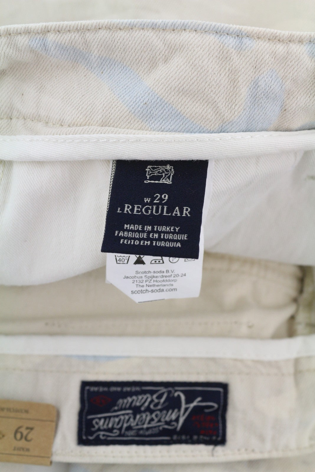 SCOTCH & SODA Stump Men Jeans W29 Light Camo Painted Loose Tapered Fit