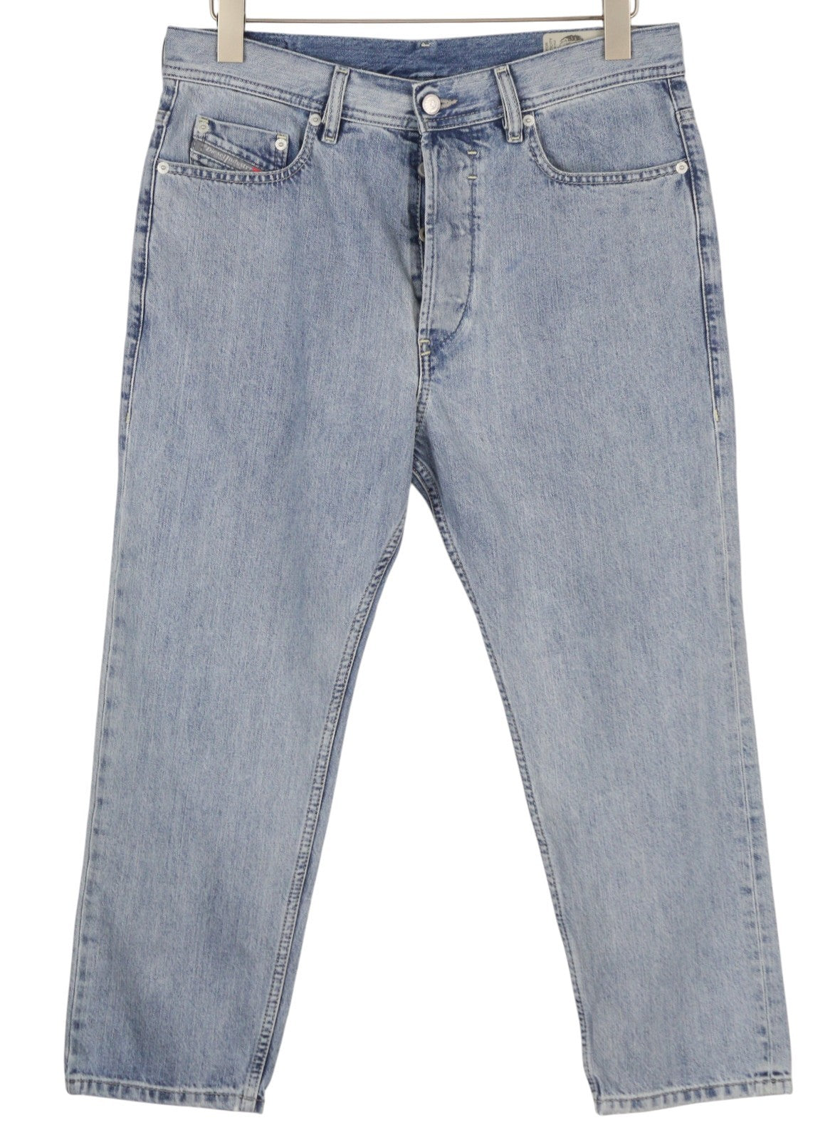 DIESEL Rhial 084FC Men Jeans W31/L32 Blue Faded Ankle Slim Carrot Fit