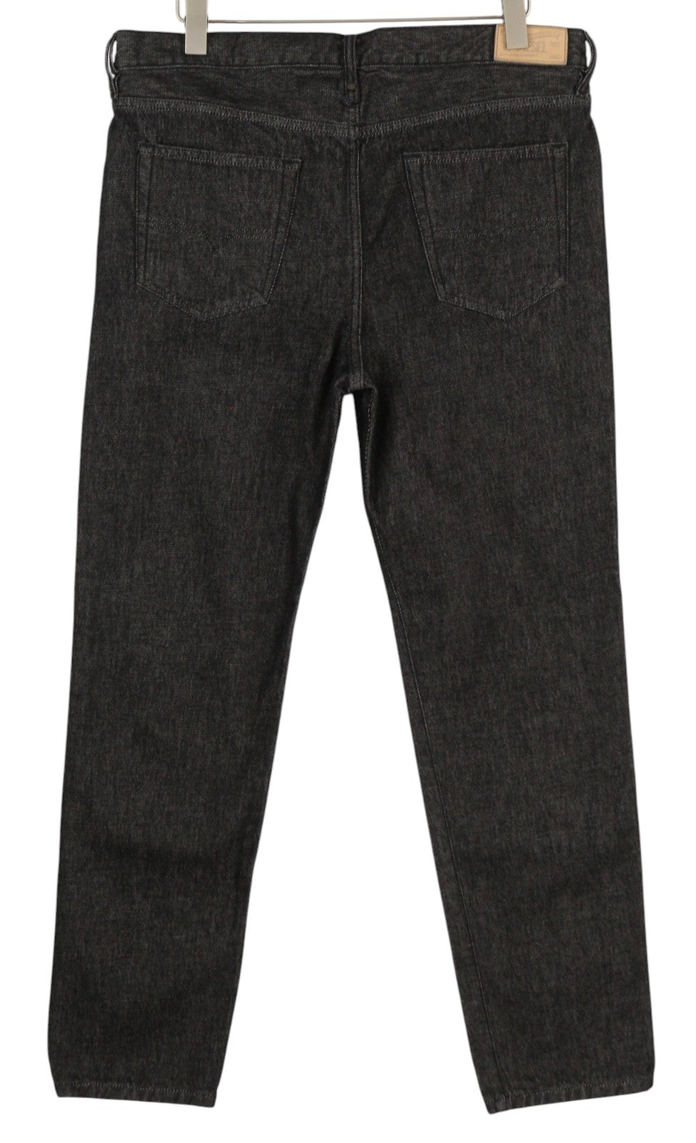 DIESEL Mharky 089AU Men Jeans W32 Black Regular Button Fly Logo Denim