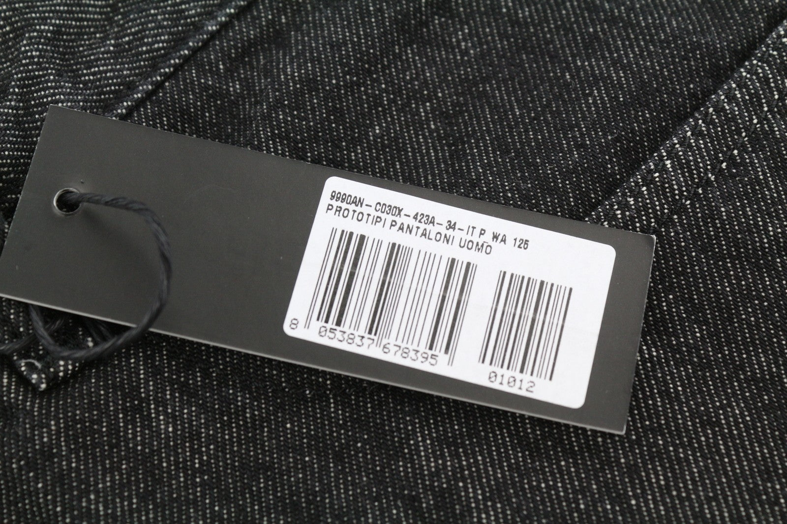 DIESEL Mharky 089AU Men Jeans W32 Black Regular Button Fly Logo Denim