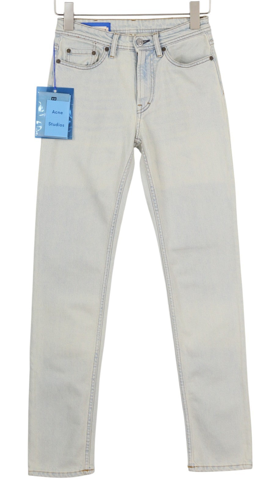ACNE STUDIOS Bla Konst South Lt Blue Women Jeans W25/L32 Slim Faded Denim
