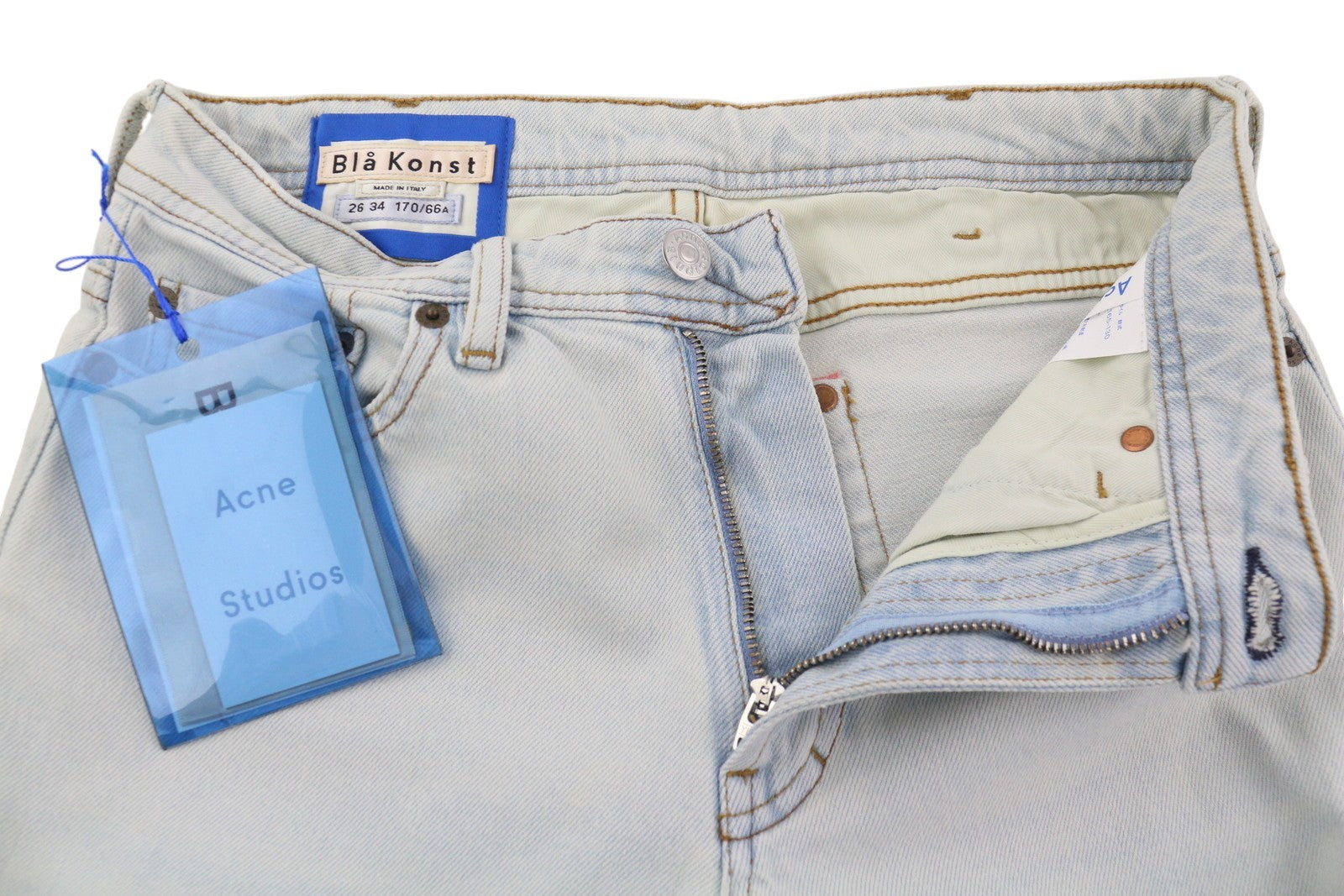 ACNE STUDIOS Bla Konst South Lt Blue Women Jeans W26/L34 Blue Washed Slim