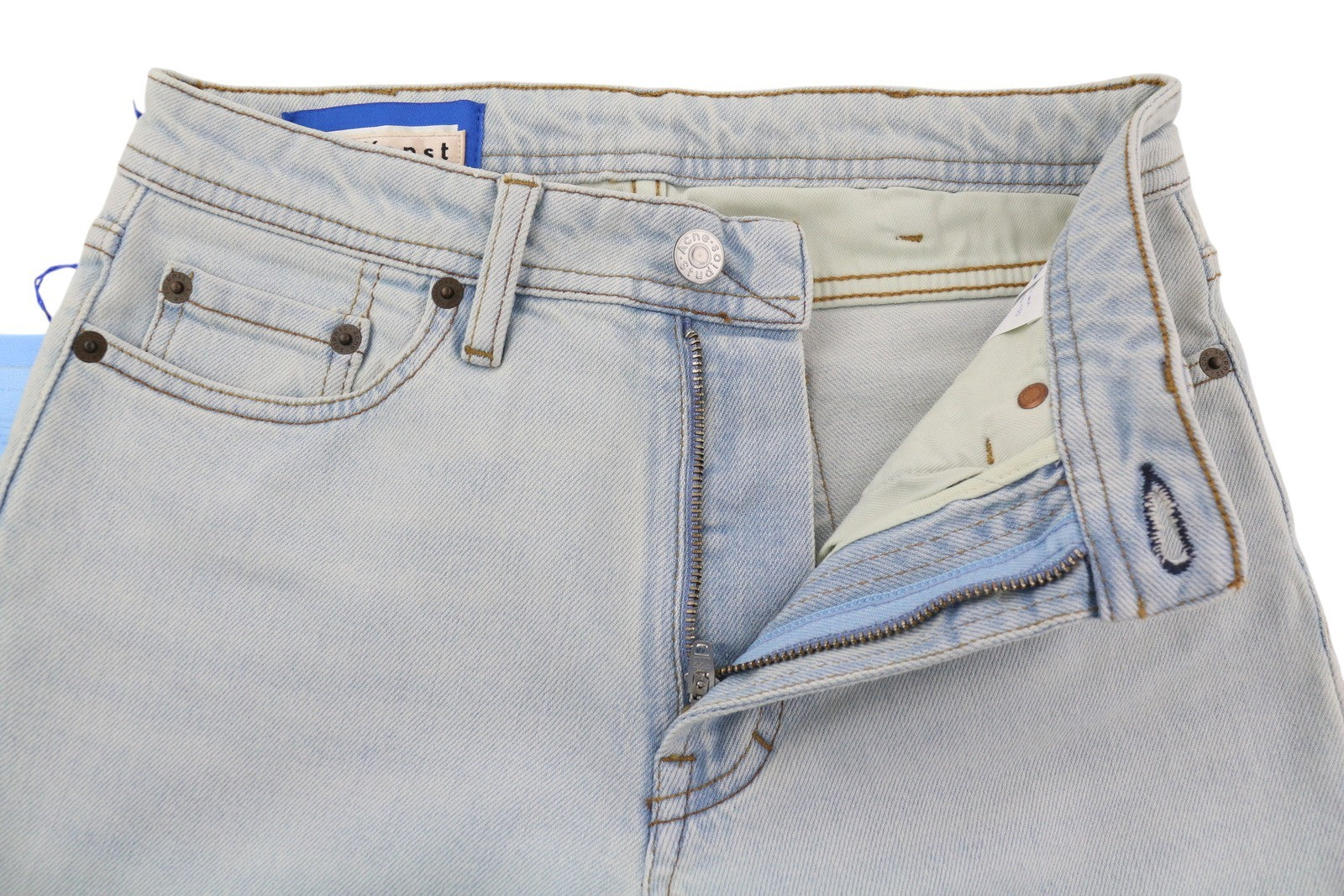 ACNE STUDIOS Bla Konst South Lt Blue Women Jeans W24/L32 Blue Slim Washed