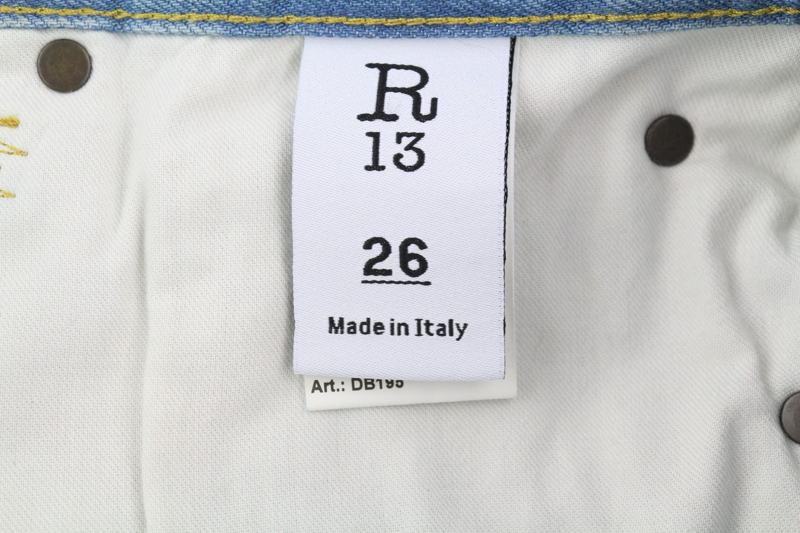 R13 Cross Over Women Shorts 26 Denim Zip Asymmetrical Distressed Blue RRP599