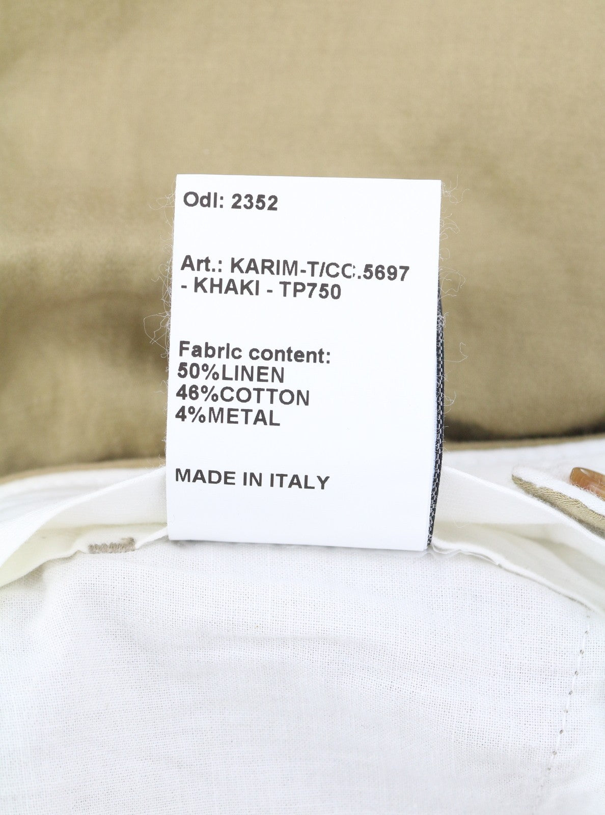 R13 Wide Leg Women Trousers 27 Beige Linen Blend Pleated Logo Pockets