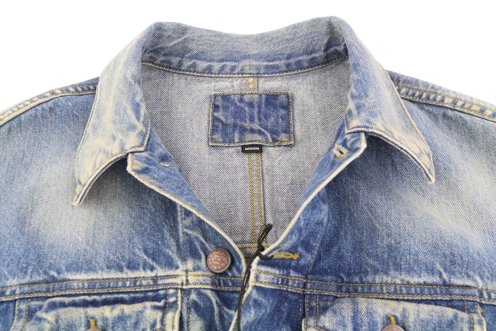 R13 Cropped Raglan Trucker Women Jacket M Jasper Oversized Faded Denim