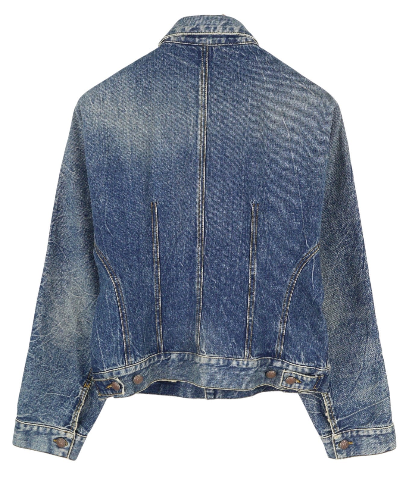 R13 Raglan Trucker Jkt Women Jacket M Kelly Tex Buttoned Faded Washed Denim