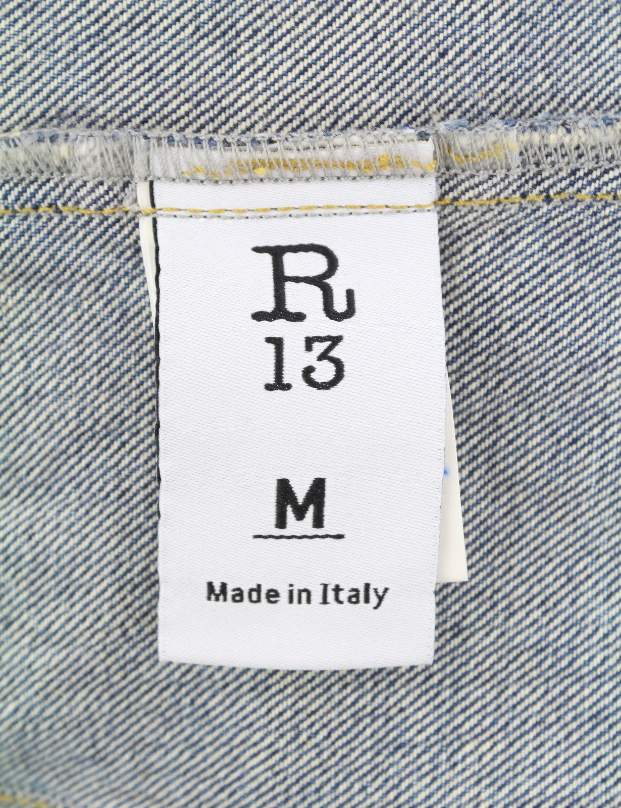 R13 Raglan Trucker Women Jacket M Kelly Relaxed Button-Up Washed Denim