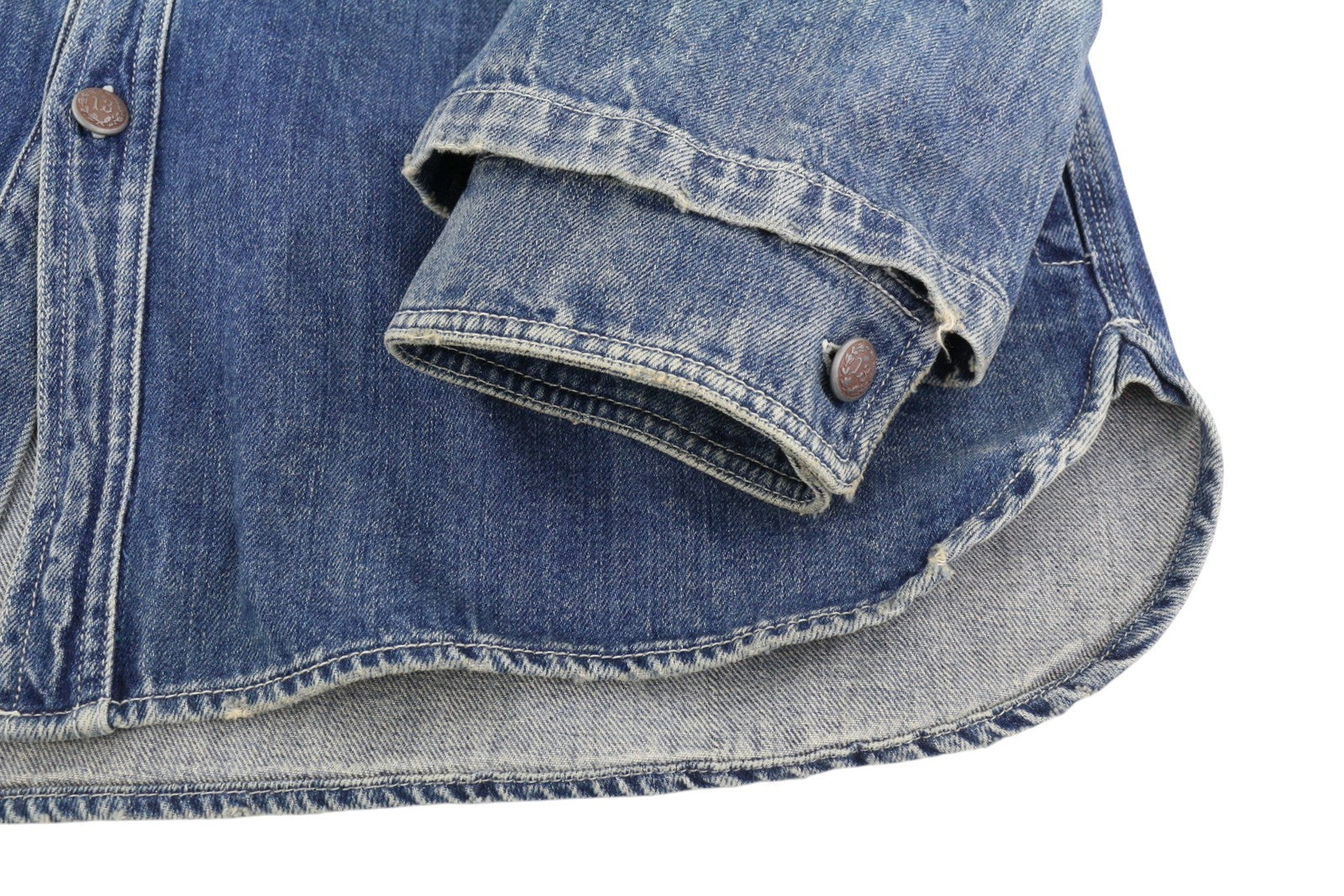 R13 Alice Double Shirt Women Jacket M Kellen Tex Oversized Buttoned Faded Blue