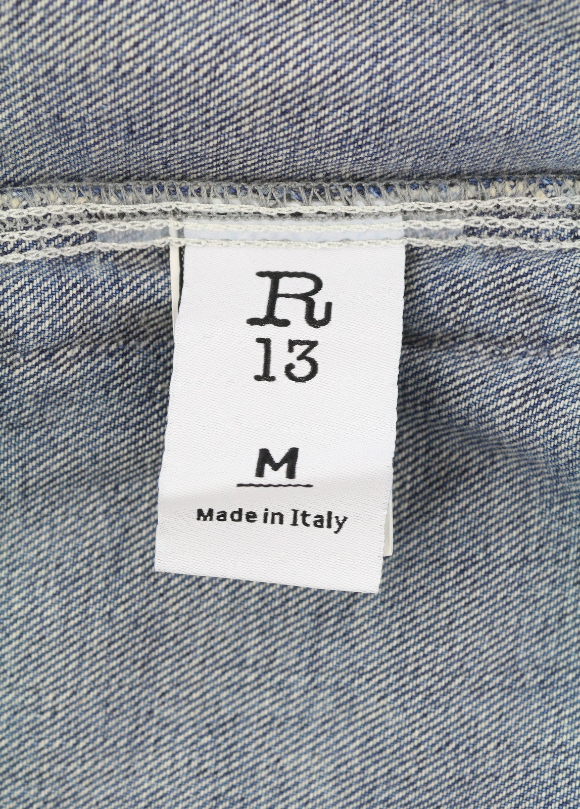 R13 Alice Double Shirt Women Jacket M Kellen Tex Oversized Buttoned Faded Blue