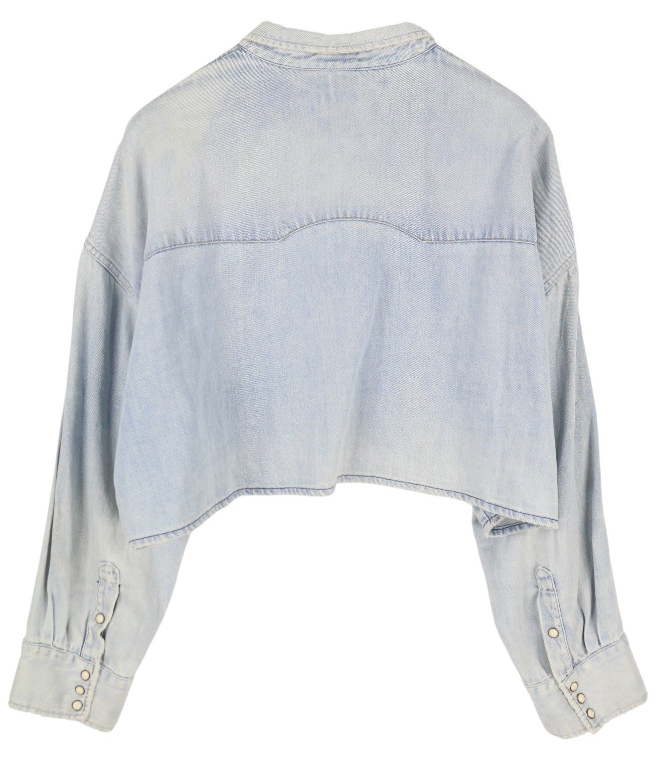 R13 Oversize Cropped Cow Boy Shirt Women Jacket M Sullivan Linen Blend RRP500