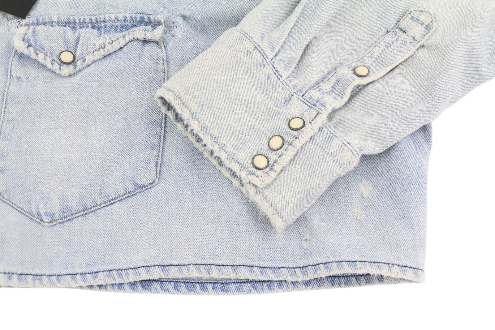 R13 Oversize Cropped Cow Boy Shirt Women Jacket M Sullivan Linen Blend RRP500