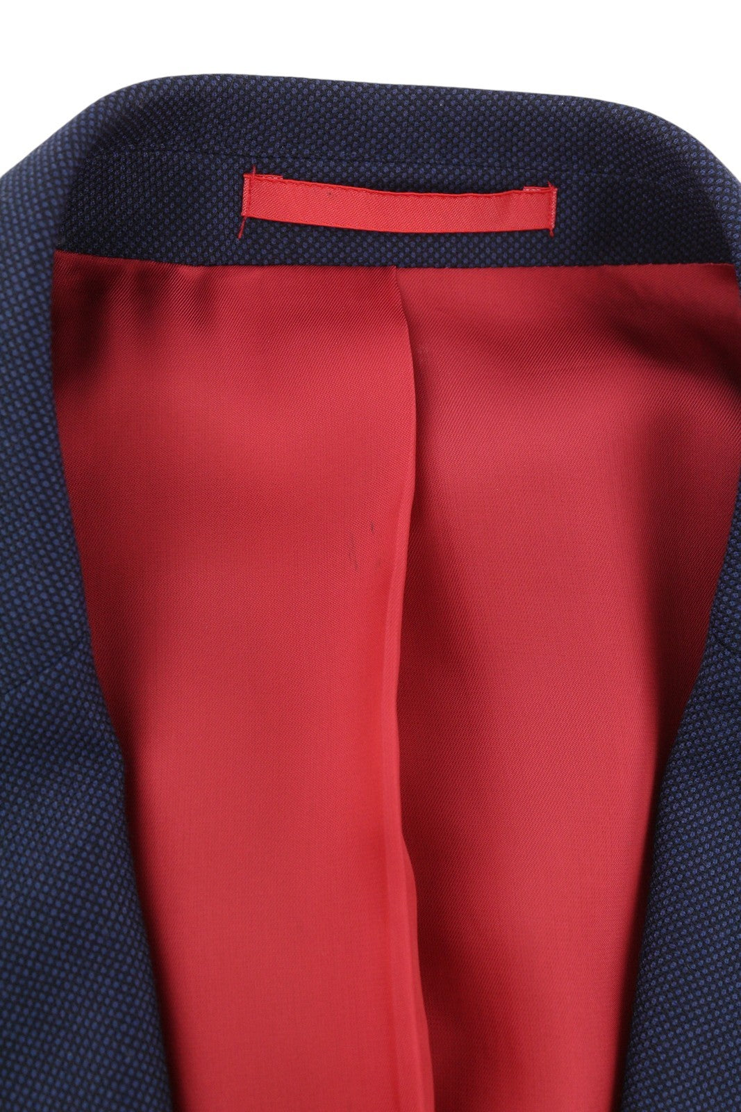 SUITSUPPLY Sienna Ticket Pocket Men Suit UK40R Dark Blue Wool Pattern 2in1