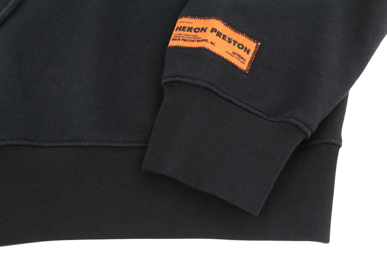 HERON PRESTON Flaming Skull Crop Women Hoodie L Black Printed Pullover RRP499