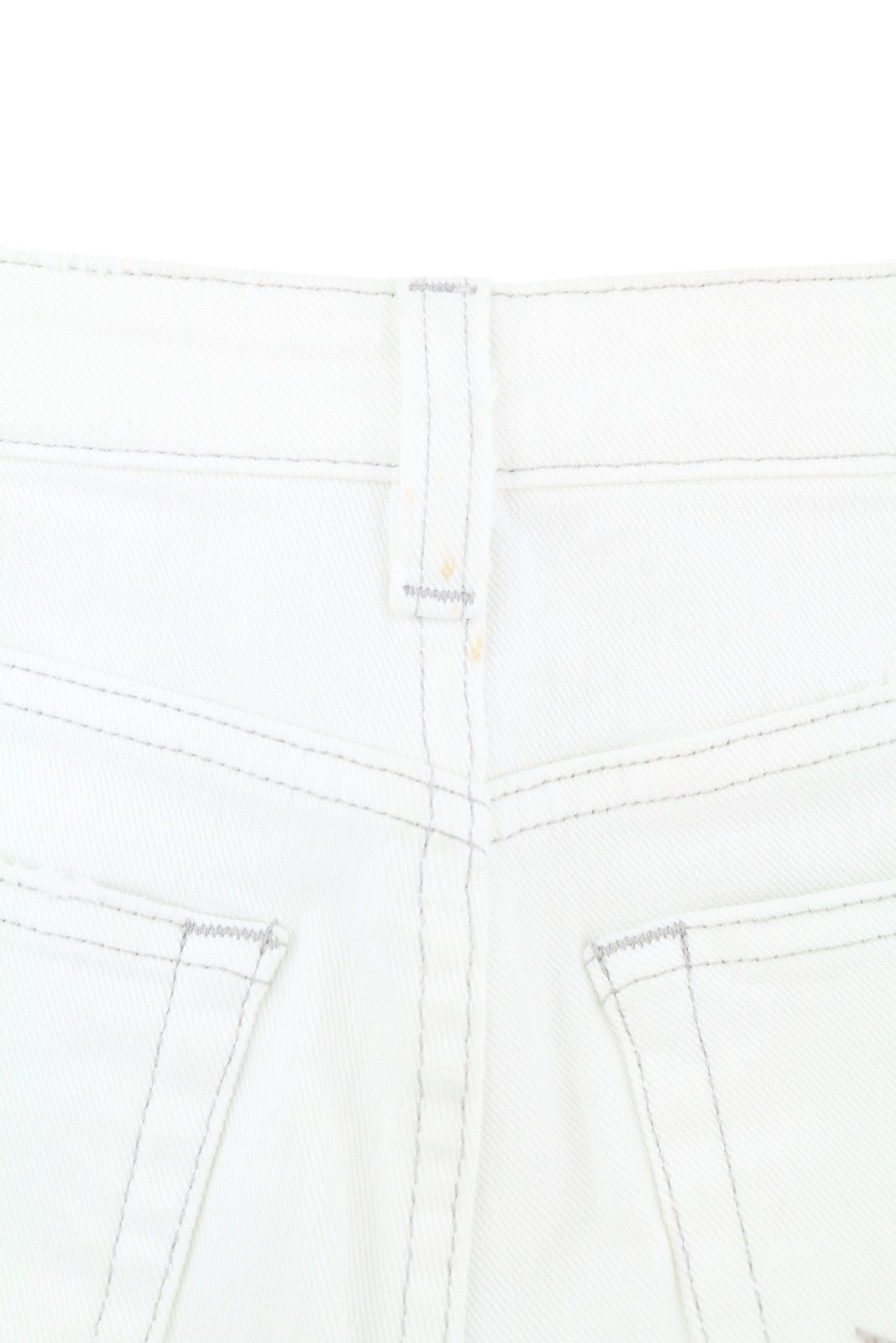 R13 Boy Straight Women Jeans 27 Bale White Cropped Ankle Light RRP499