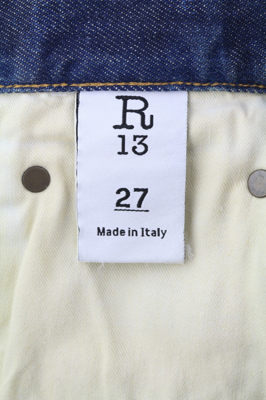 R13 Venti Women Jeans 27 Ansel Blue Washed Loose Baggy Denim RRP799