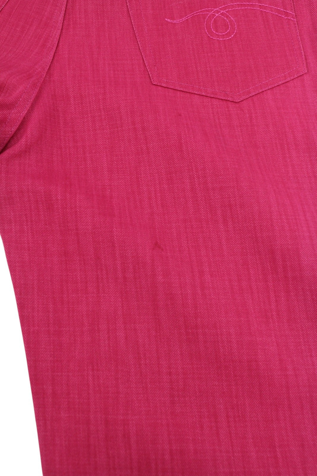 R13 Damon Pleated Women Jeans 27 Vivid Pink Wide Leg Zip Pocket Denim