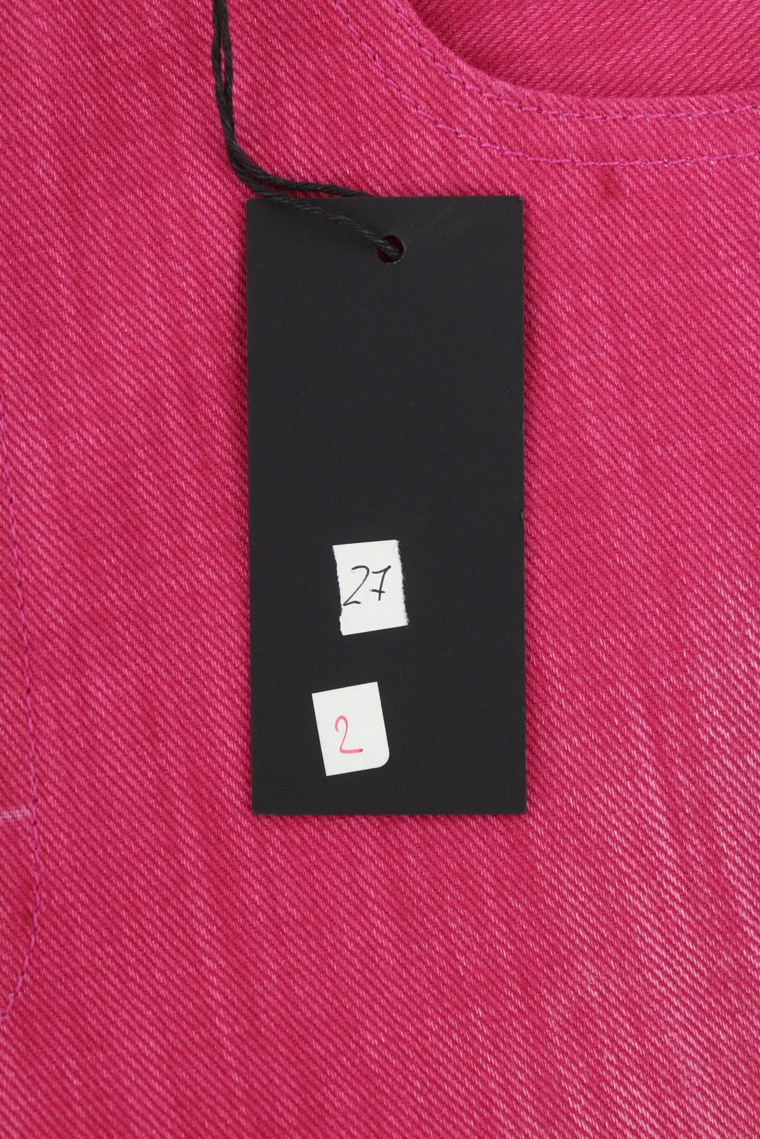 R13 Jane Women Jeans 27 Vivid Pink High Waist Flared Zip Denim