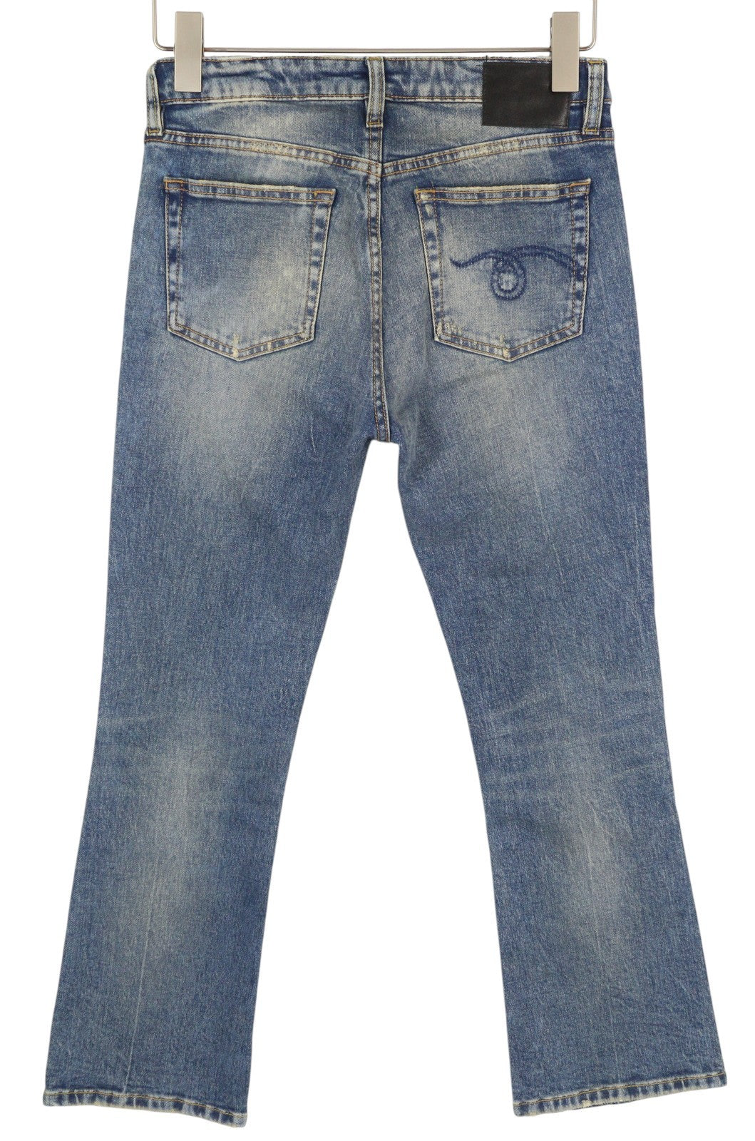 R13 Kick Fit Women Jeans 26 Kelly Stretch Cropped Flared Denim RRP699