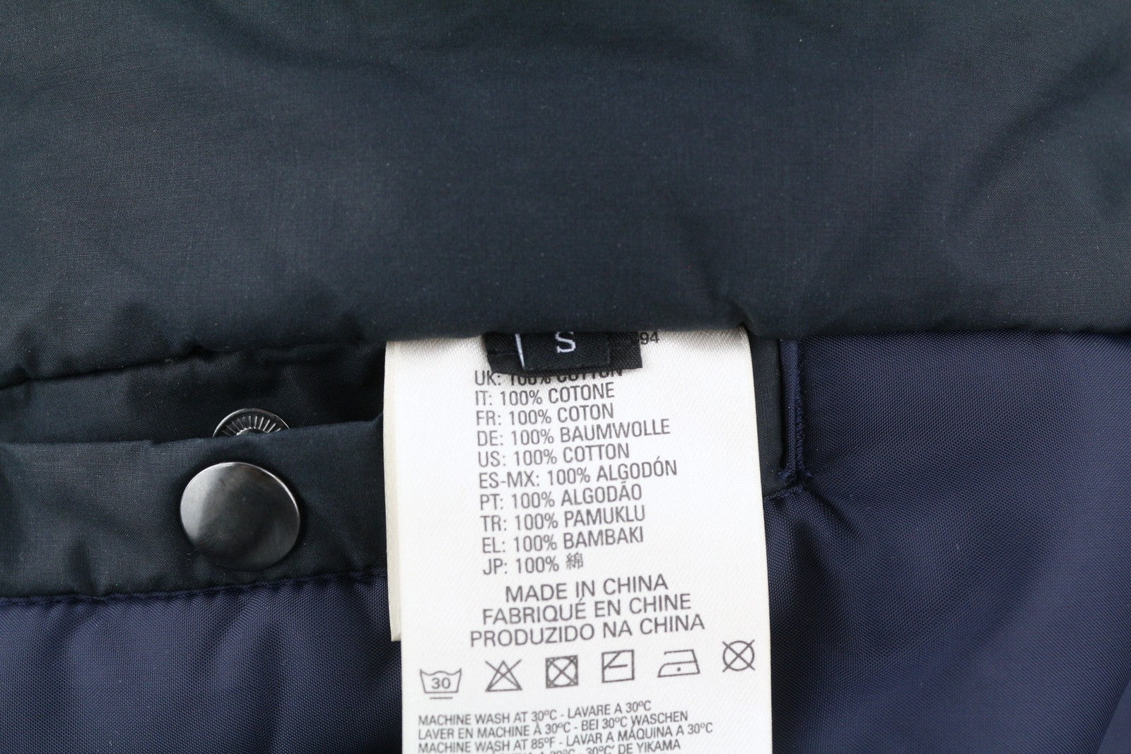 DIESEL Men Jacket S Dark Blue Hooded Full Zip Insulated Lined