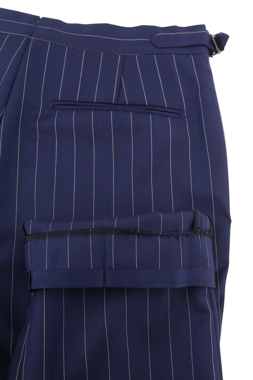 SUITSUPPLY La Spalla Brescia Men Suit UK34R UK36L Blue Wool Pinstripe 2 Piece