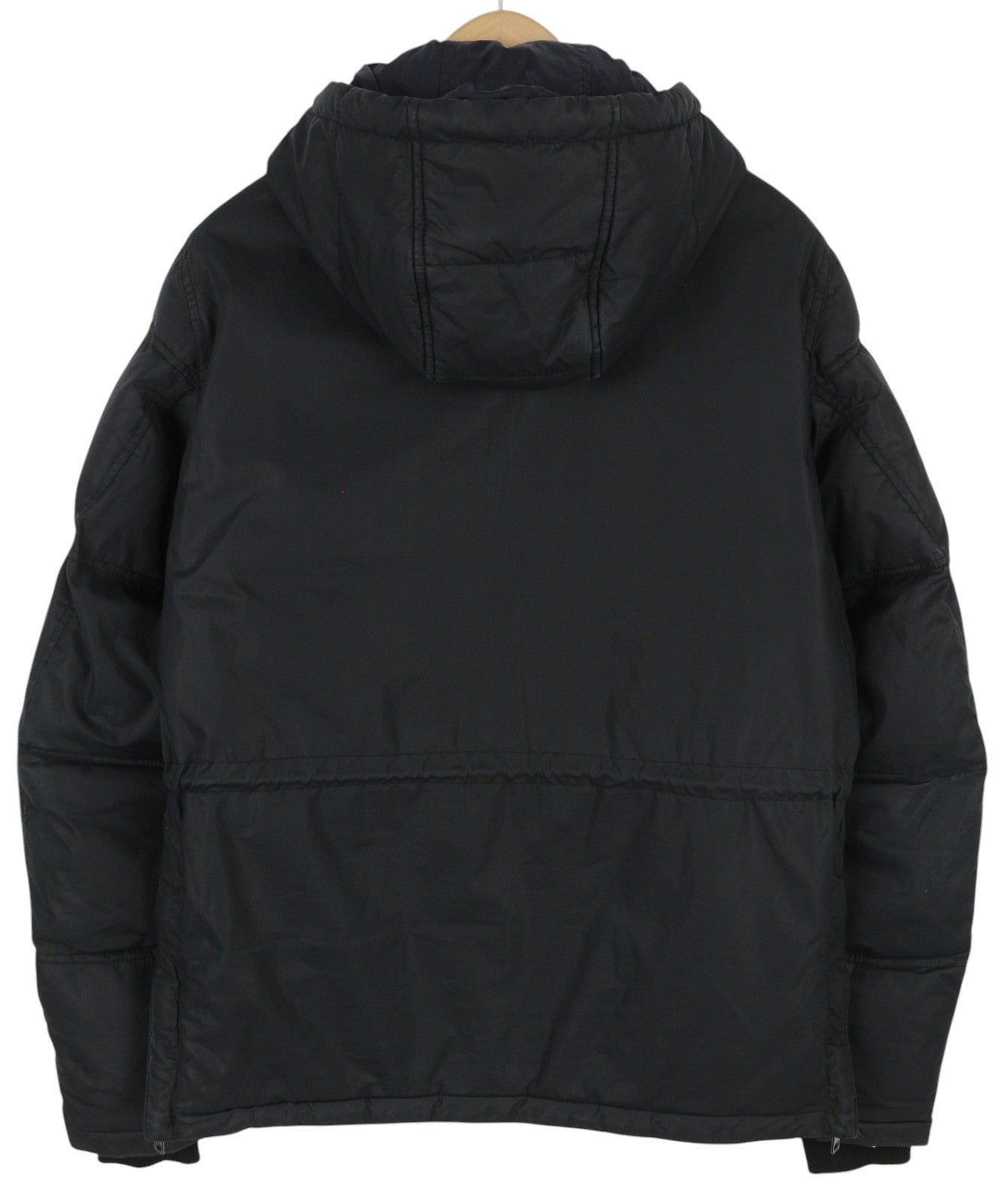 DIESEL Men Jacket M Black Hooded Full Zip Insulated Pocketed