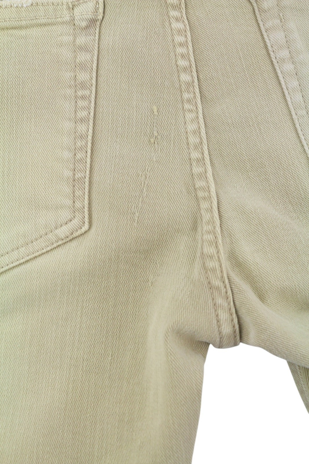 R13 Boy Straight Women Jeans 29 Khaki Stretch Cropped Ankle Denim RRP699