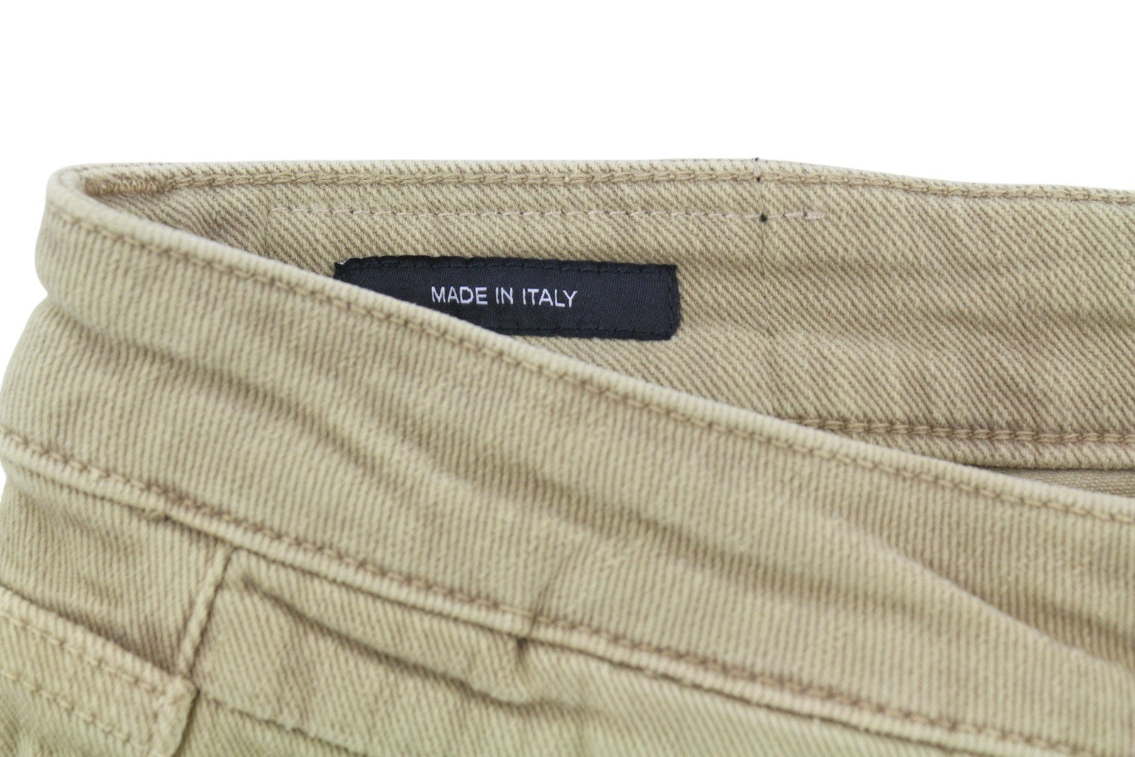 R13 Boy Straight Women Jeans 29 Khaki Stretch Cropped Ankle Denim RRP699