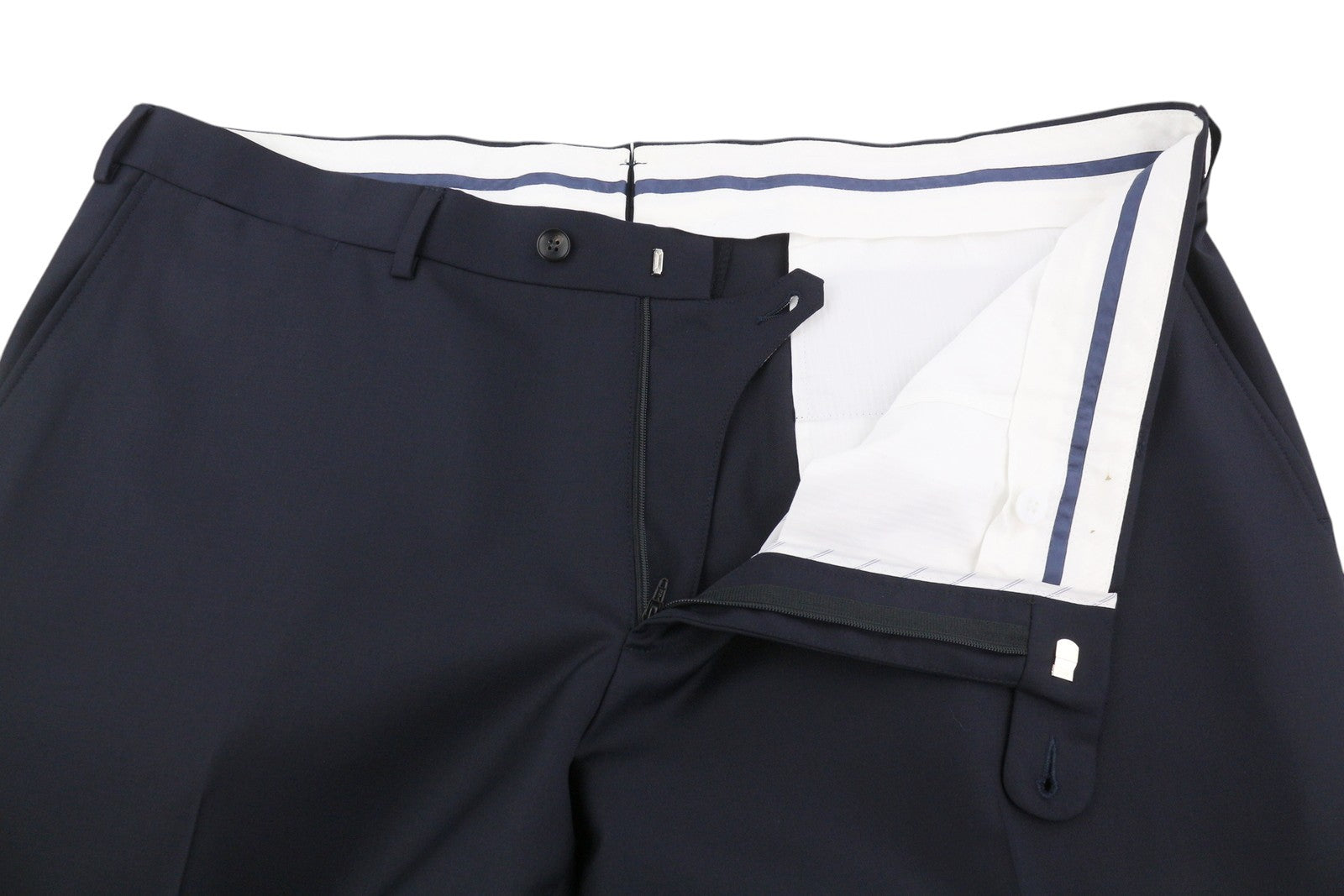 SUITSUPPLY La Spalla Single Breasted Ferrara Men Suit UK50S Blue Wool 3 Piece