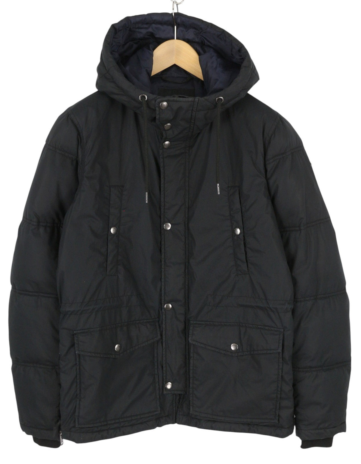 Schwarze Baumwolljacke