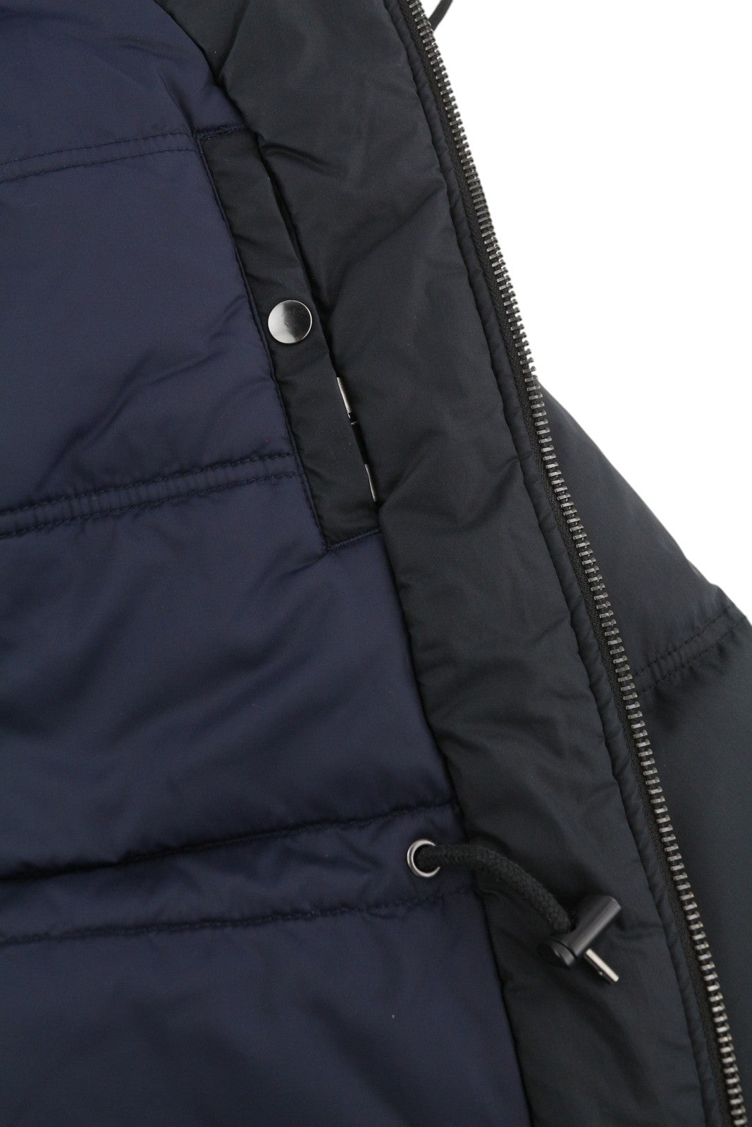 DIESEL Men Jacket M Black Hooded Full Zip Insulated Logo Lined