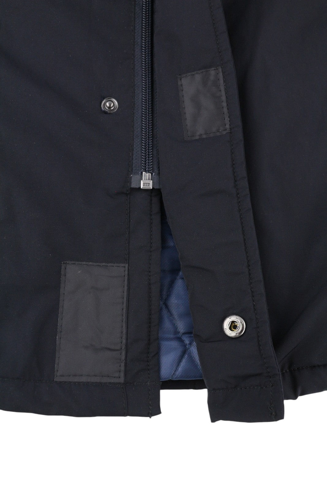 MISE AU GREEN Men Jacket L Black High Neck Full Zip Insulated Lined