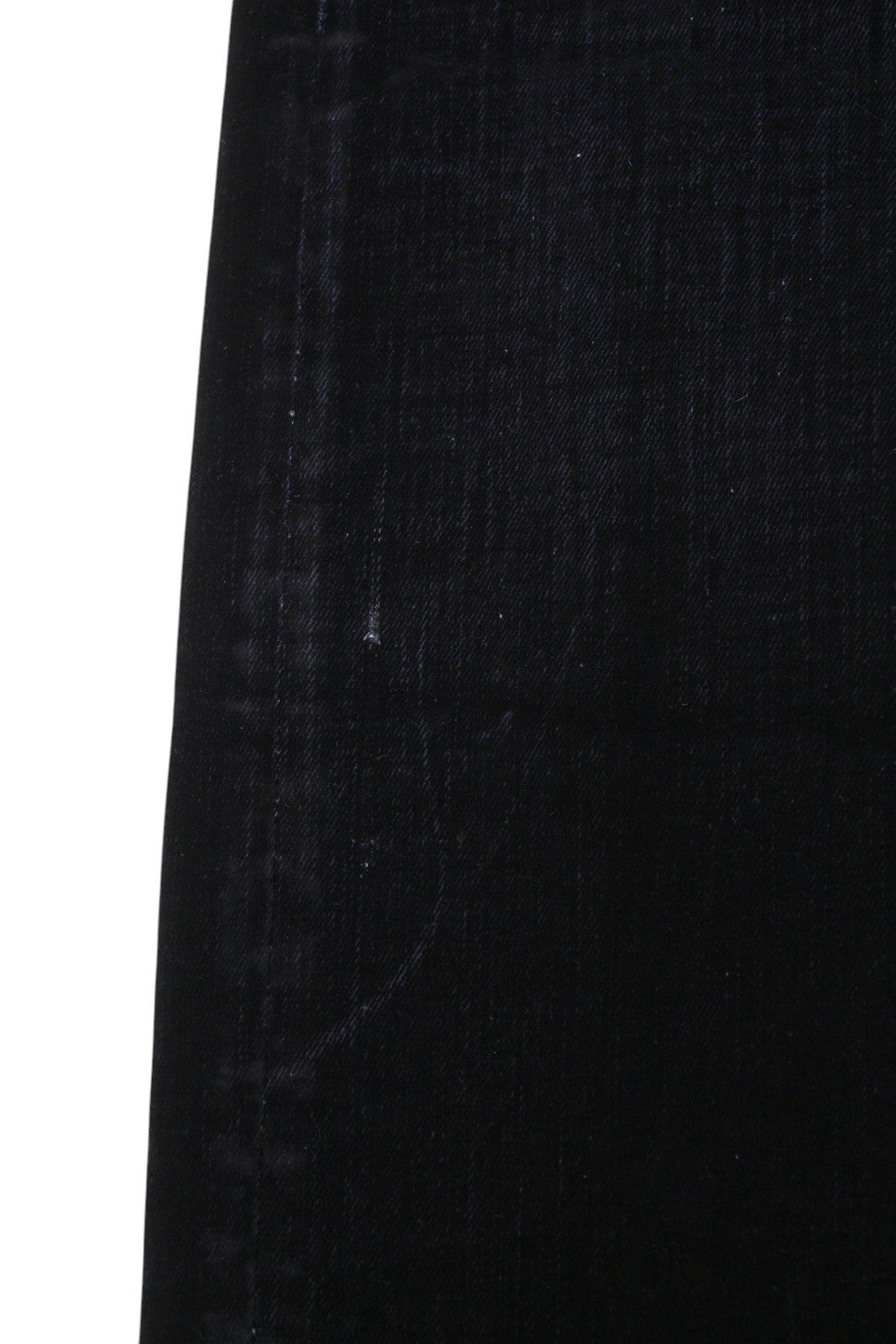 R13 Boy Straight Women Jeans 28 Black Velvet Flocked Cropped Ankle Dark