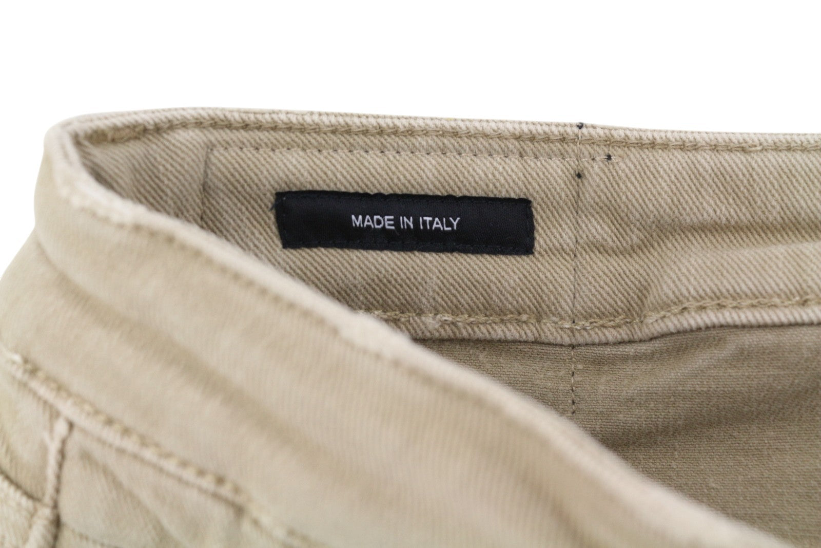 R13 Boy Straight Women Jeans 28 Khaki Stretch Faded Cropped Ankle RRP699