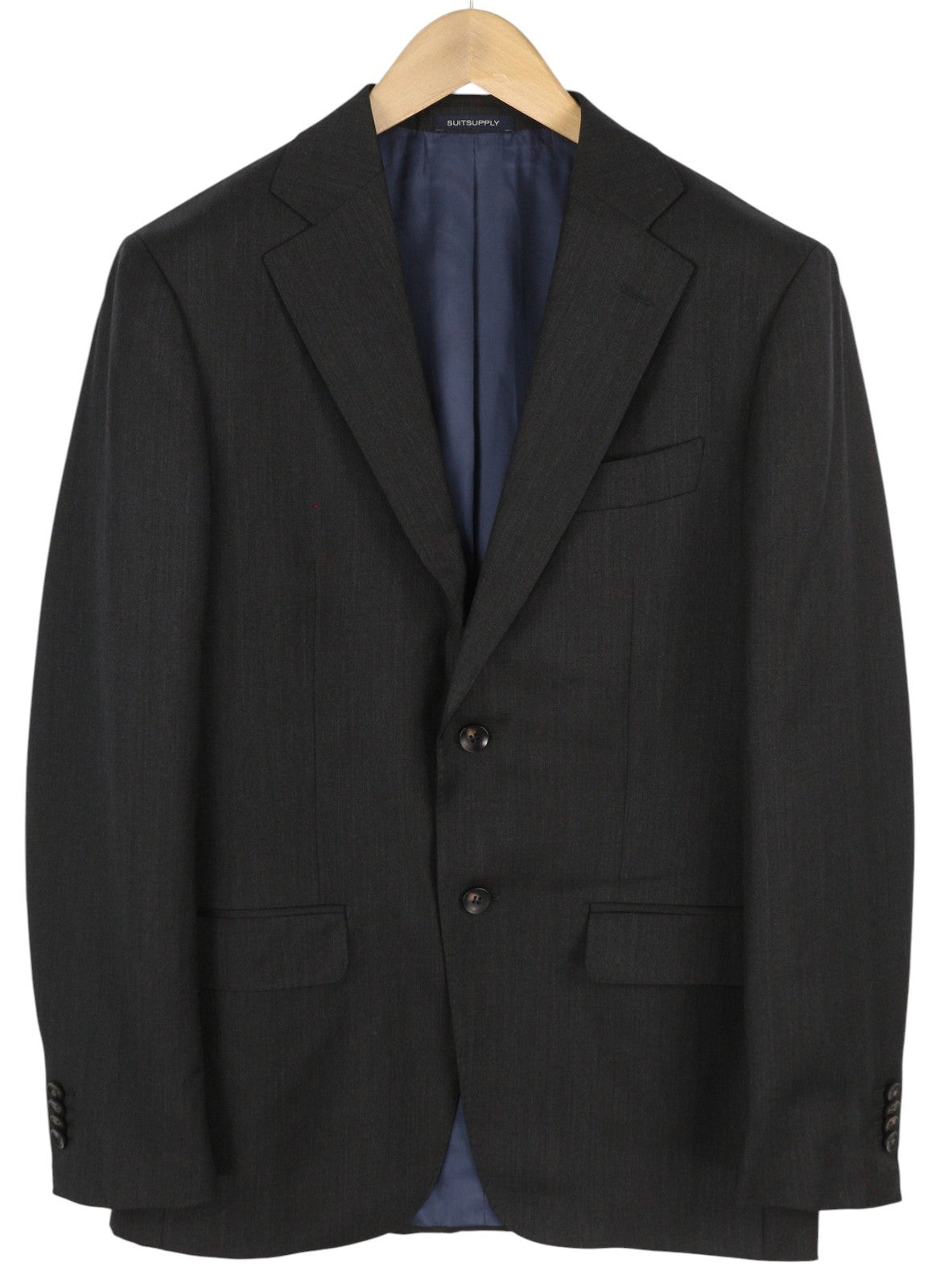 SUITSUPPLY Napoli Single Breasted Brescia Men Suit UK38L UK40R Grey Wool 2in1