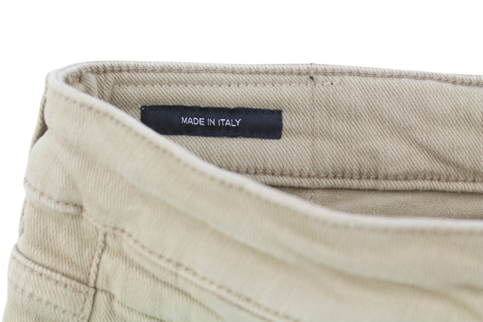 R13 Boy Straight Women Jeans 27 Khaki Stretch Washed Cropped Ankle RRP699