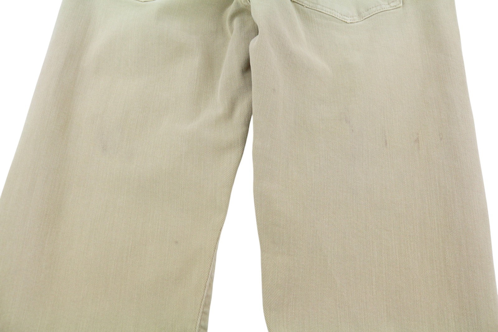 R13 Boy Straight Women Jeans 30 Khaki Stretch Faded Casual Ankle RRP699