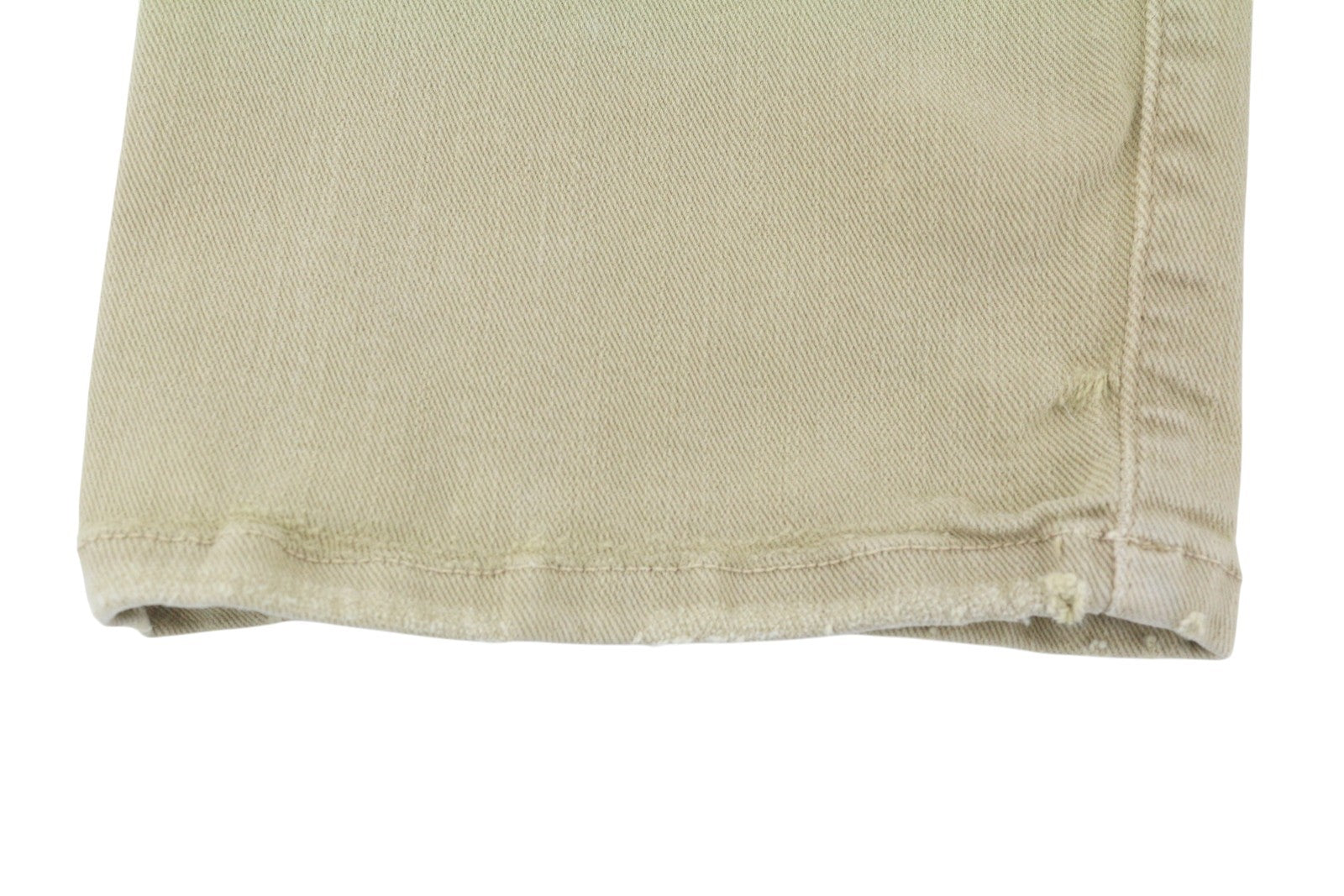 R13 Boy Straight Women Jeans 30 Khaki Stretch Faded Casual Ankle RRP699