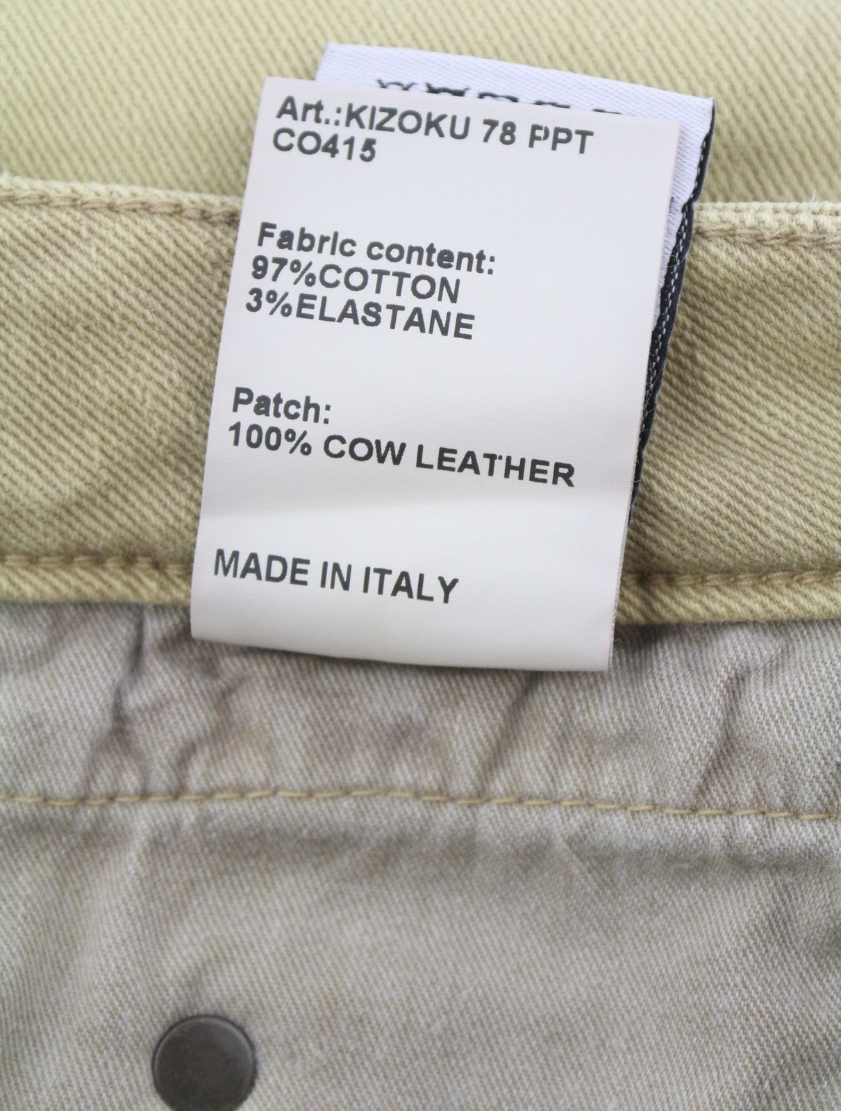 R13 Boy Straight Women Jeans 24 Khaki Stretch Faded Casual Ankle RRP699