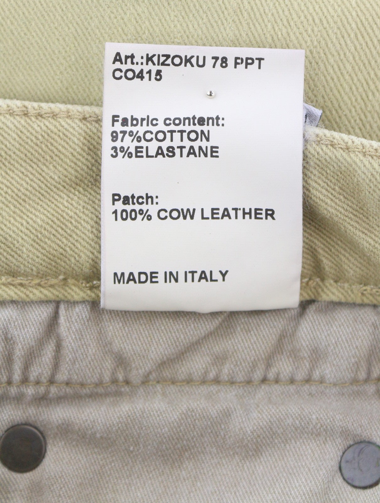 R13 Boy Straight Women Jeans 24 Khaki Stretch Faded Casual Ankle RRP699