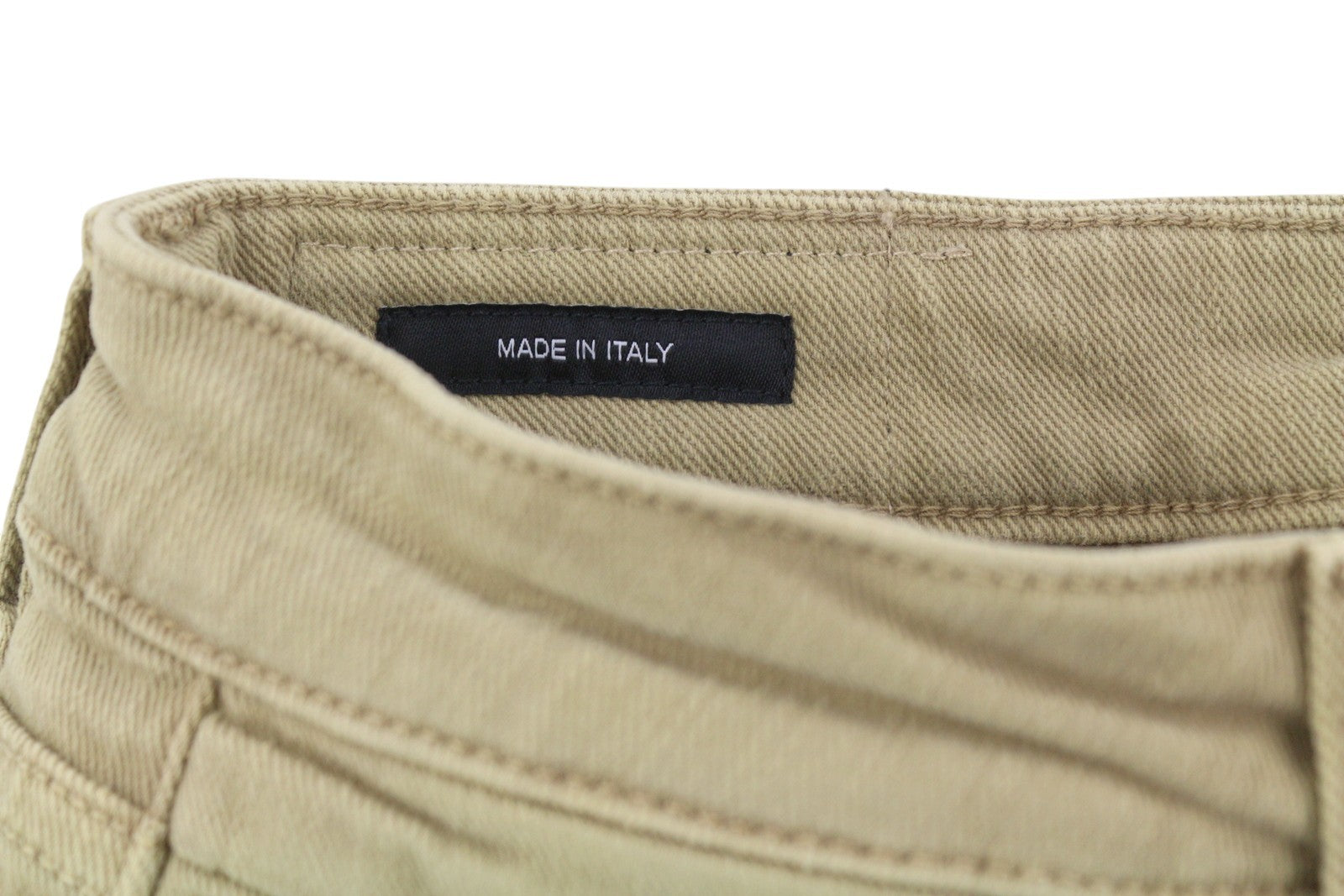 R13 Boy Straight Women Jeans 25 Khaki Stretch Faded Casual Ankle RRP699