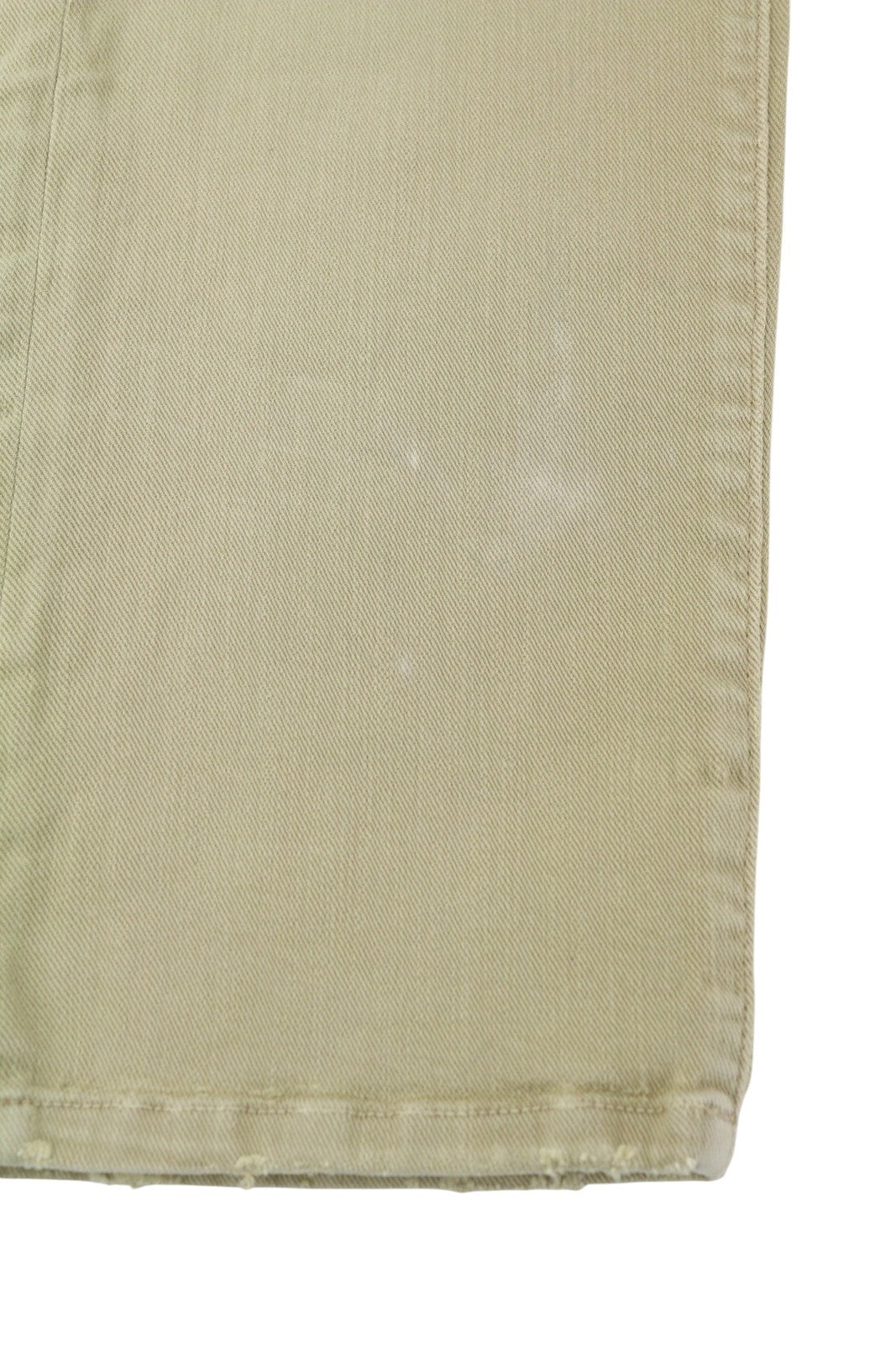 R13 Boy Straight Women Jeans 28 Khaki Stretch Faded Casual Ankle RRP699