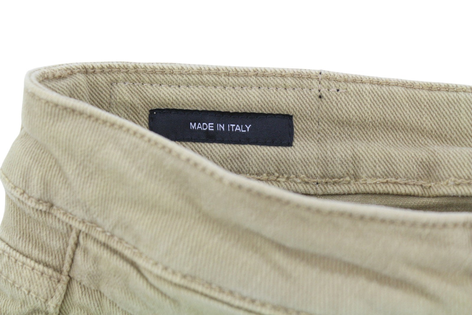 R13 Boy Straight Women Jeans 28 Khaki Stretch Denim Cropped Ankle RRP699