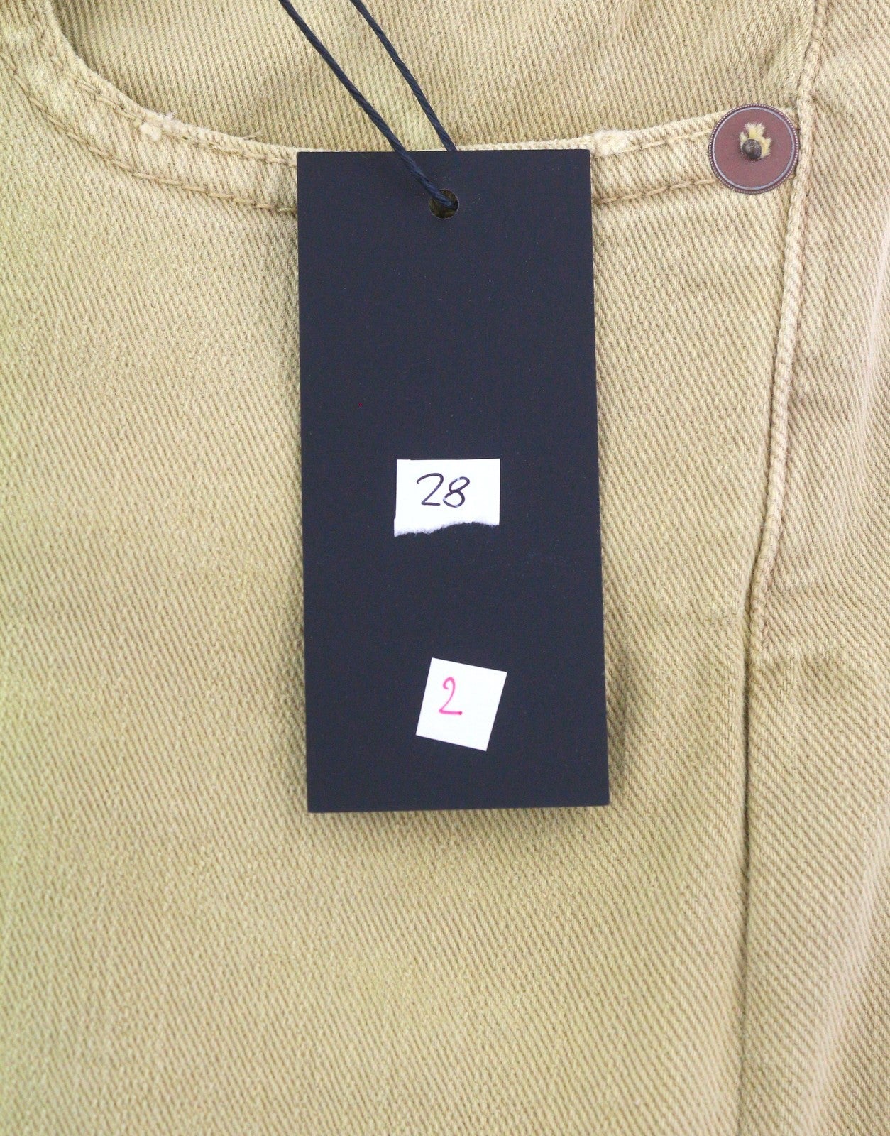 R13 Boy Straight Women Jeans 28 Khaki Stretch Faded Ankled Light Denim RRP699