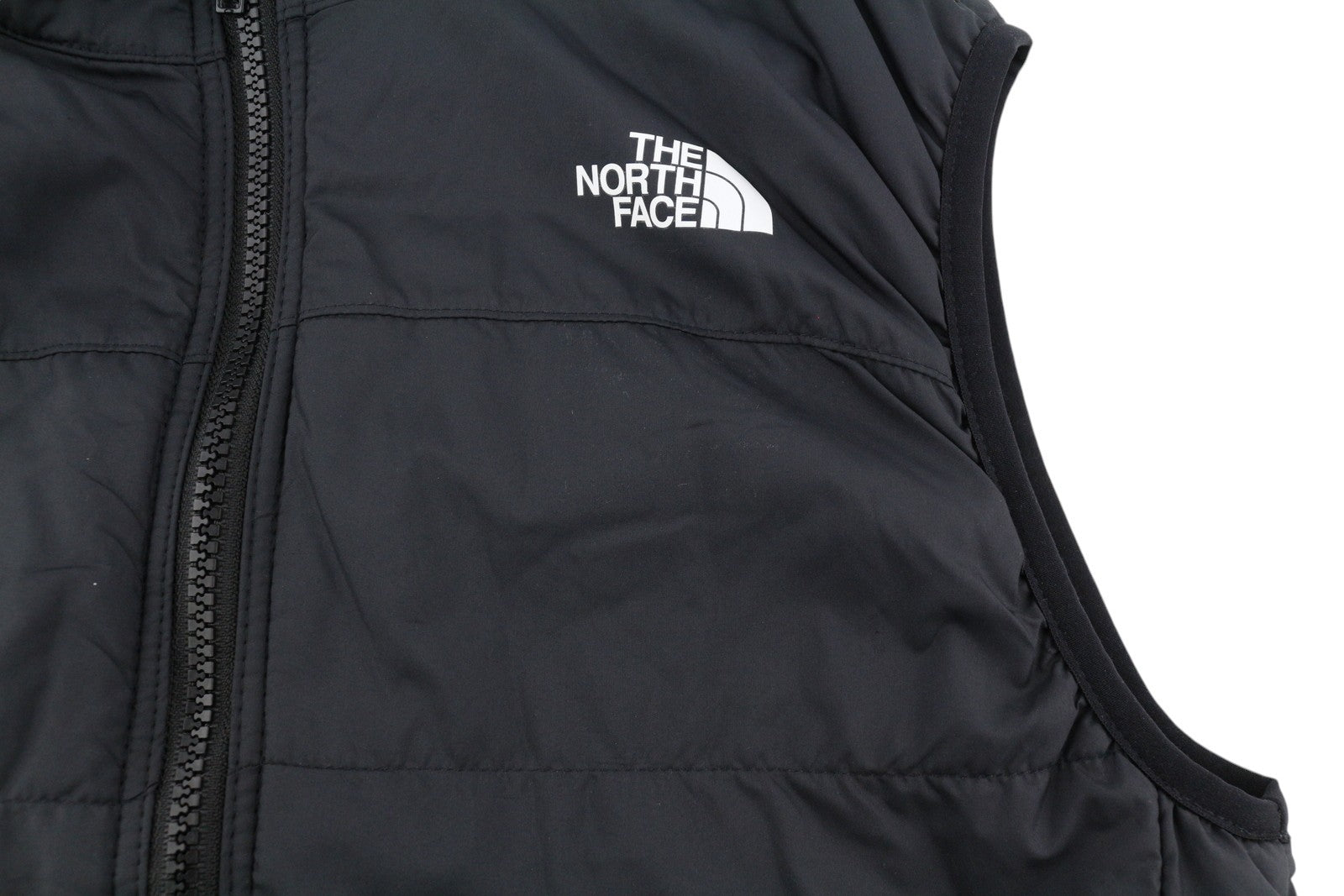 THE NORTH FACE Reactor Insulated Boy Waistcoat L Youth Quilted Zip Front Black